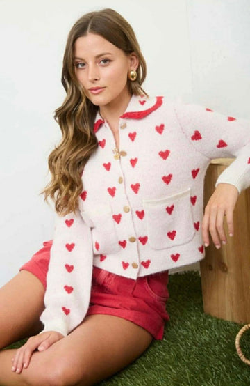 Maddie Heart Sweater