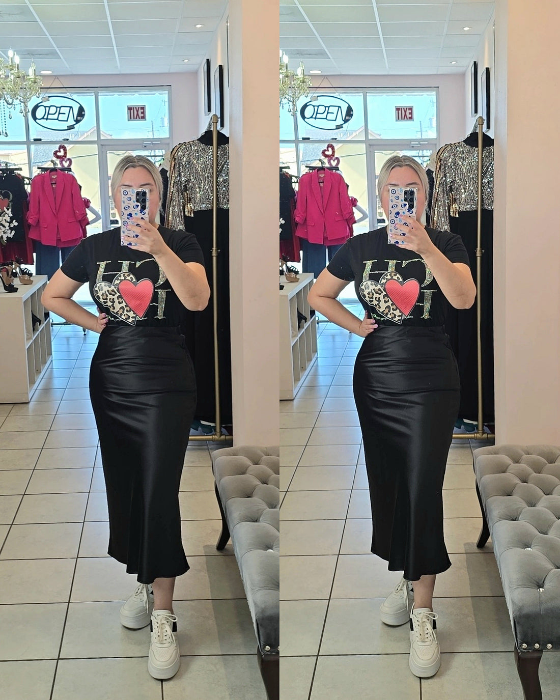 Aracely Satin Skirt