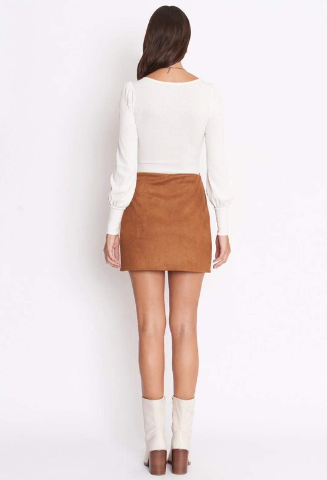 Ella Suede Skirt